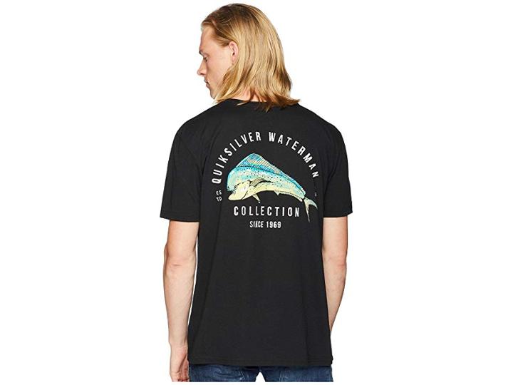 Quiksilver Waterman El Mahe Short Sleeve Tech T-shirt (black) Men's T Shirt