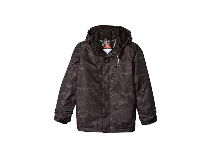 Columbia Kids Whirlibirdtm Ii Interchange Jacket (little Kids/big Kids) (black Mountain Print) Boy's Coat