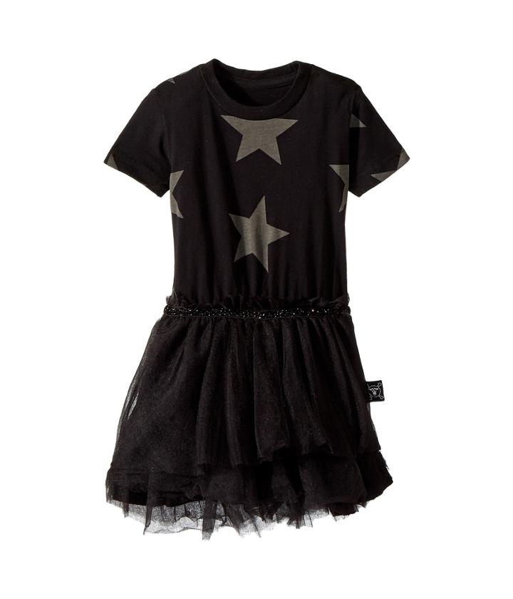 Nununu Star Tulle Dress (infant/toddler/little Kids) (black) Girl's Dress