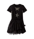 Nununu Star Tulle Dress (infant/toddler/little Kids) (black) Girl's Dress