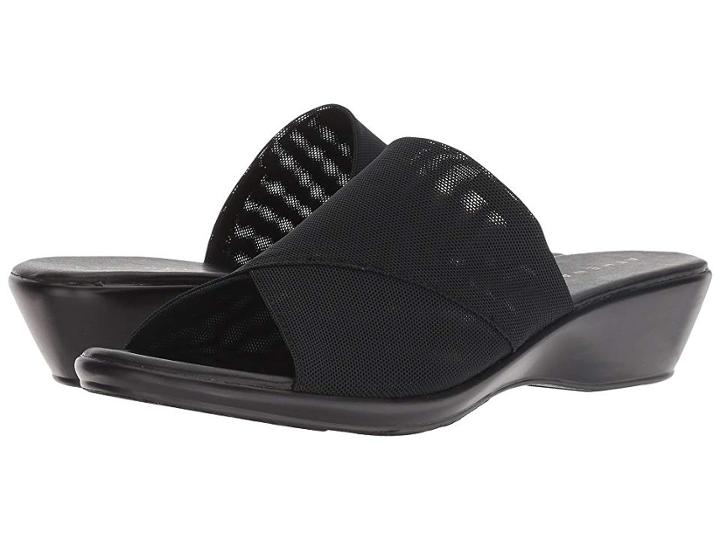 Athena Alexander Viola (black Stretch) Women's Sandals