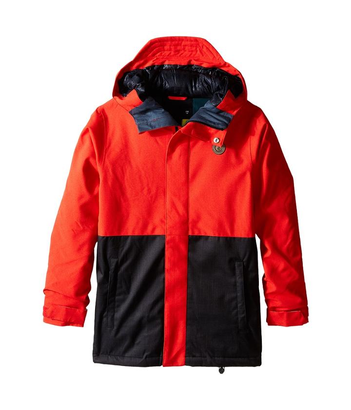 Volcom Kids Woodland Insulated Jacket (little Kids/big Kids) (black) Boy's Coat