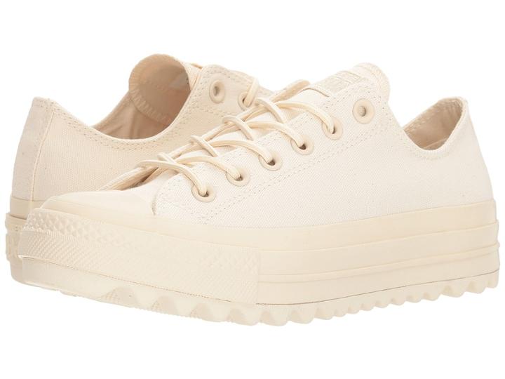 Converse Chuck Taylor(r) All Star Lift Ripple Canvas Ox (natural/natural/natural) Women's Classic Shoes