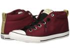 Converse Kids Chuck Taylor All Star Street Mid (little Kid/big Kid) (dark Burgundy/black/white) Boy's Shoes