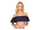 L*space Hey Girl Top (midnight/white) Women's Swimwear