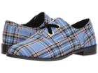 Shellys London Frankie Oxford (light Blue Plaid) Women's Shoes