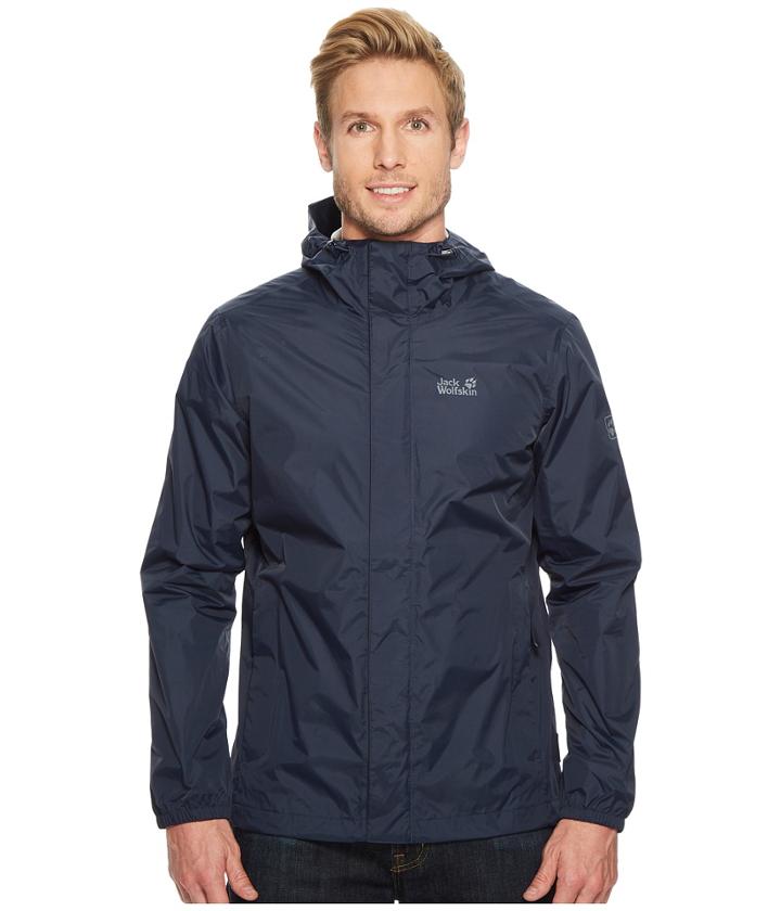 Jack Wolfskin Cloudburst Jacket (night Blue) Men's Coat