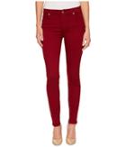 7 For All Mankind The Ankle Skinny In Ruby (ruby) Women's Jeans