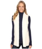 Karen Kane Faux Suede Shearling Vest (cream) Women's Vest