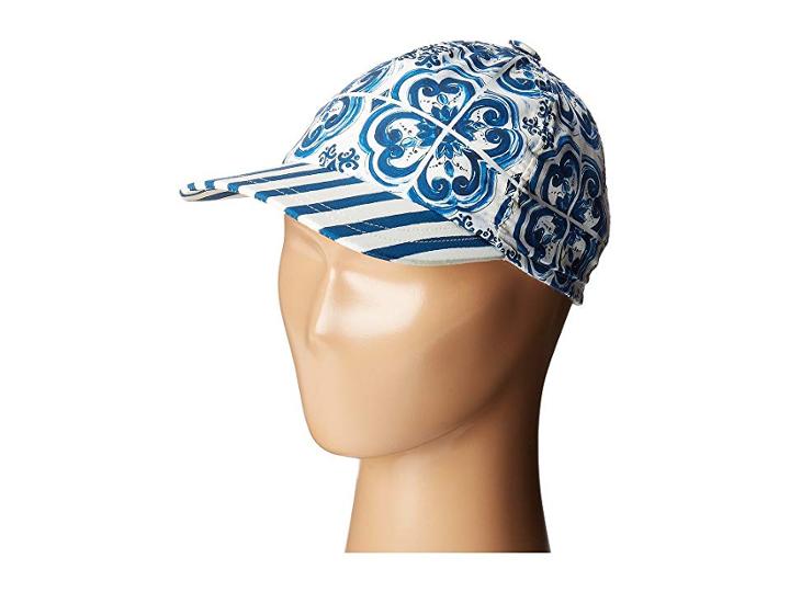 Dolce & Gabbana Kids Capri Baseball Cap (little Kids/big Kids) (blue) Caps