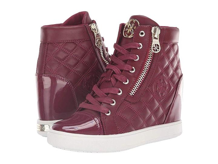 Guess Fiter (red Synthetic) Women's Lace Up Casual Shoes