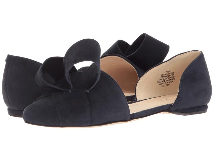 Nine West Shoreside D'orsay Pump (french Navy Isa Kid Suede) Women's Shoes