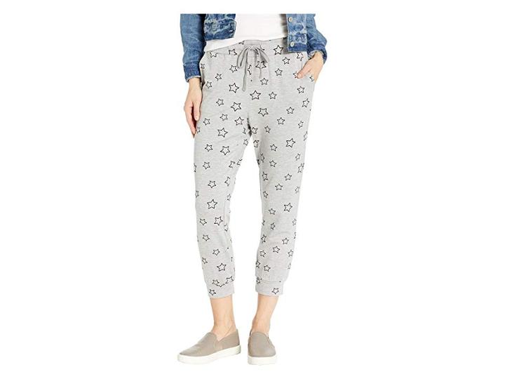 Bb Dakota Master Of The Galaxy Knit Joggers (heather Grey) Women's Casual Pants