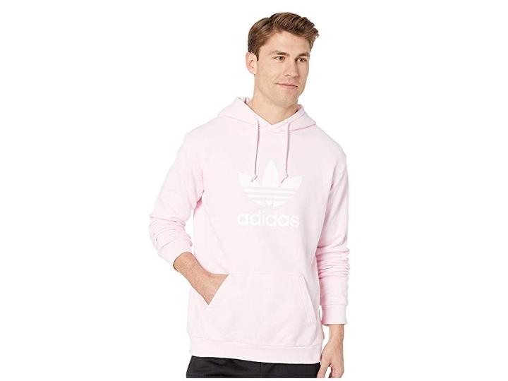 Adidas Originals Trefoil Hoodie (clear Pink) Men's Sweatshirt
