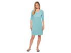 Woolrich First Forks Convertible Sleeve Dress (aqua Sky) Women's Dress