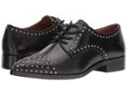 Frye Erica Stud Oxford (black Leather) Women's Lace Up Casual Shoes