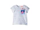Joules Kids Maggie T-shirt (toddler/little Kids) (blue Pencil Stripe) Girl's T Shirt