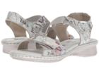 Rieker D2757 Reanne 57 (off-white/metallic//steel/silver) Women's  Shoes