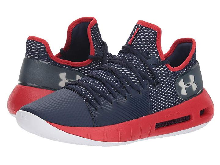 Under Armour Ua Hovr Havoc Low (midnight Navy/red/white) Men's Shoes