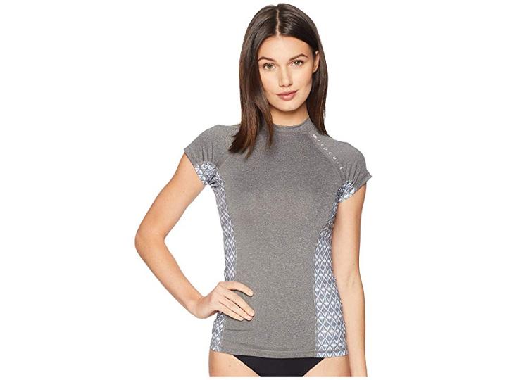Rip Curl Trestles Cap Sleeve (charcoal) Women's Swimwear