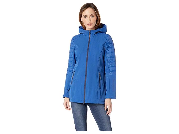 Ilse Jacobsen 3/4 Raincoat (true Blue) Women's Coat