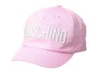 Moschino Kids Hat W/ Logo Embroidery (rosa Pop) Caps