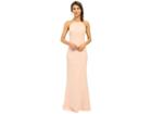 Calvin Klein Halter Neck Back Less Gown Cd6b1850 (petal) Women's Dress