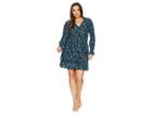 Michael Michael Kors Plus Size Boho Flare Multi Tier Dress (true Navy/jewel Green) Women's Dress