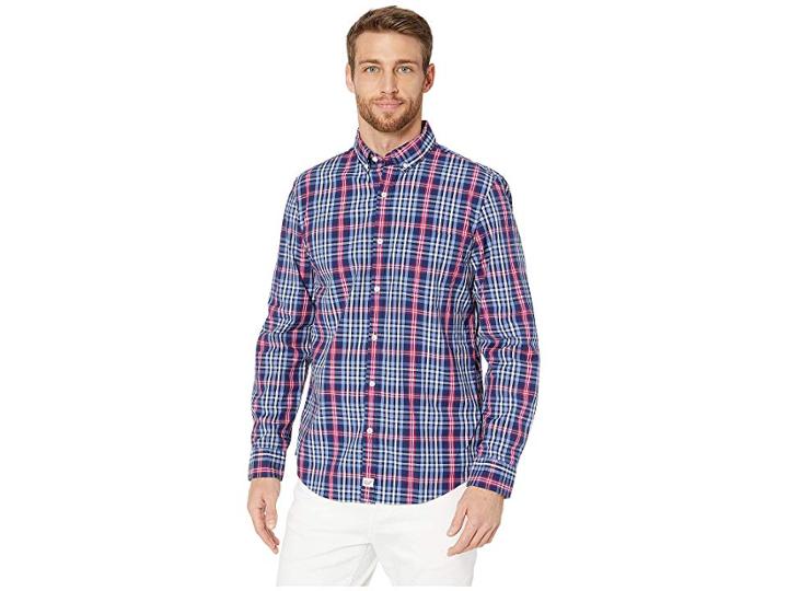 Vineyard Vines Buckfield Slim Murray Shirt (deep Bay) Men's Clothing