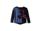 Under Armour Kids Tech Crew Long Sleeve Top (little Kids) (black) Girl's Long Sleeve Pullover
