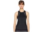 Adidas By Stella Mccartney Run Tank Shiny Cz3726 (black) Women's Clothing