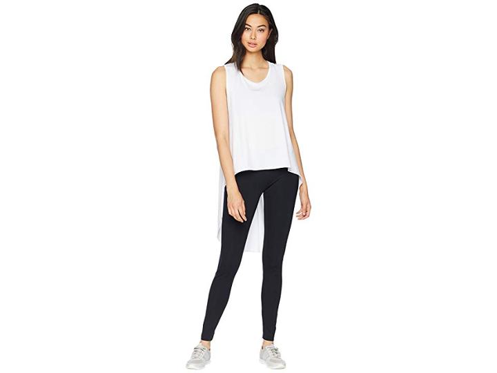 Onzie High Low Tank (white) Women's Sleeveless