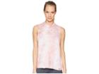 Spiritual Gangster Rebel Mock Neck Muscle Tank Top (dusty Rose) Women's Sleeveless