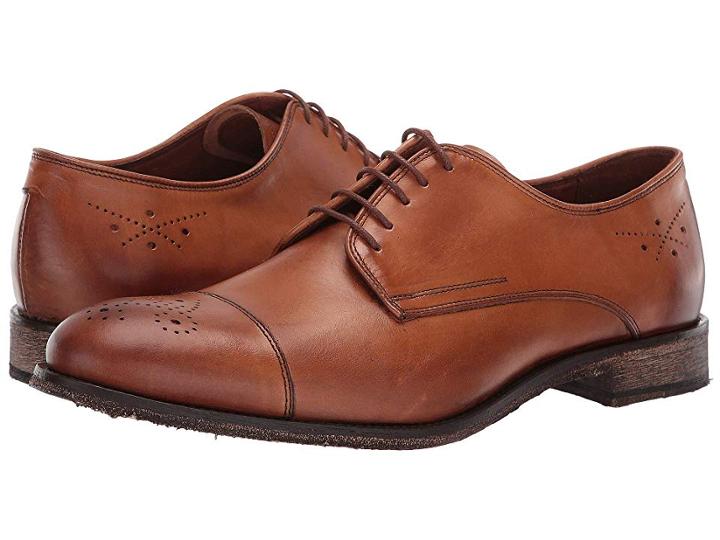 Massimo Matteo 5-eye Medallion 19 (burnished Tan) Men's Shoes