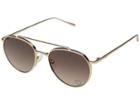 Guess Gf6047 (satin Gold/brown Gradient Lens) Fashion Sunglasses