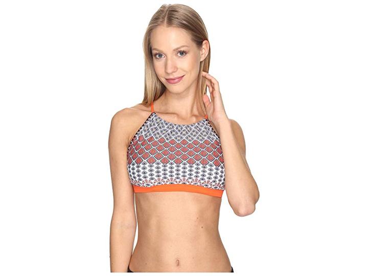 Prana Brina Top (electirc Orange Sevilla) Women's Swimwear