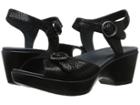 Dansko June (black Lizard Patent) Women's Sling Back Shoes