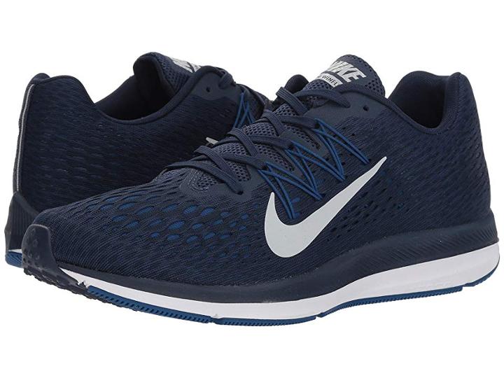 Nike Air Zoom Winflo 5 (midnight Navy/pure Platinum) Men's Running Shoes