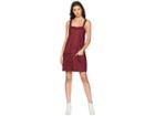 Jack By Bb Dakota May Day Faux Suede Scuba Dress (cranberry) Women's Dress