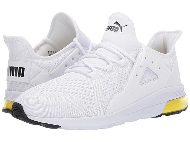 Puma Electron Street Eng Mesh (puma White/puma Black) Men's Shoes