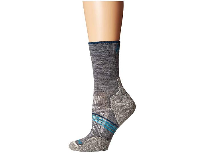 Smartwool Phd(r) Outdoor Light Mid Crew (medium Gray) Women's Crew Cut Socks Shoes