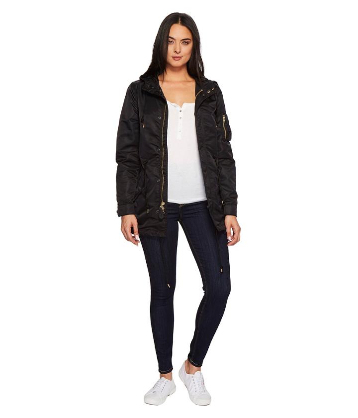 Alpha Industries Nylon Fishtail Mod (black) Women's Coat