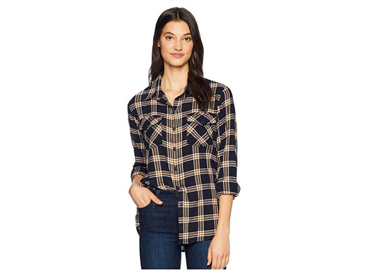 Sanctuary Boyfriend For Life Shirt (urban Plaid) Women's Clothing