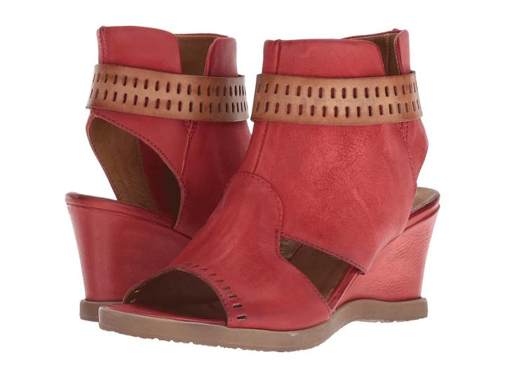 Miz Mooz Brianne (tomato) Women's Wedge Shoes