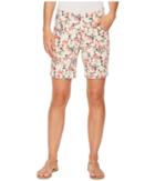 Jag Jeans Ainsley Pull-on 8 Floral Print Twill Shorts (sweet Peony) Women's Shorts