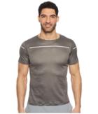 Asics Lite-show Short Sleeve Top (dark Grey) Men's T Shirt