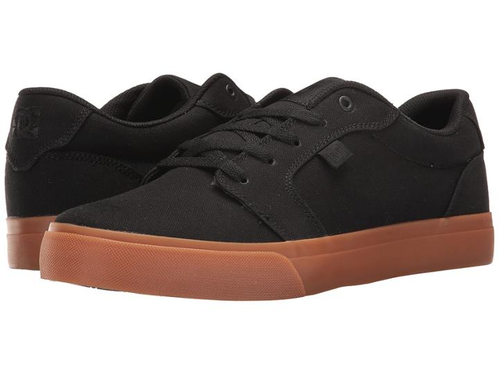 Dc Anvil Tx (black/black/gum) Men's Skate Shoes