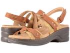 Trotters Newton (tan/cognac Man Made/embossed Leather) Women's Sandals