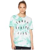 Adidas 3sl Festival Tee (white/hi-res Green) Women's T Shirt