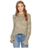 Kensie Tissue Knit Sweater Ks0k5661 (olive/black) Women's Sweater